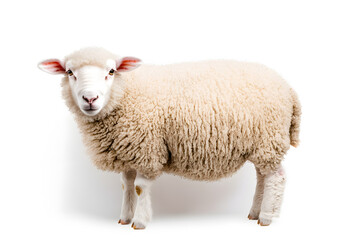 Sheep isolated on white background