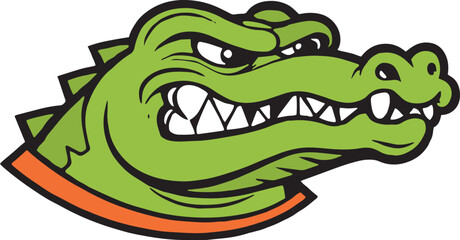 Crocodile Alligator T-Rex Vector Illustration