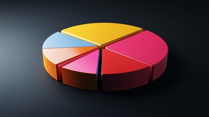 Color pie chart data analysis