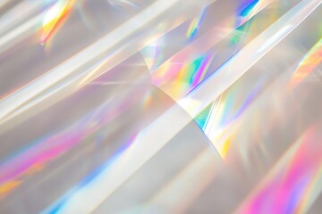 Prismatic Rainbow Light Rays: A mesmerizing macro photograph showcasing the vibrant spectrum of light refracted and dispersed, creating a breathtaking display of color and brilliance. Perfect for     