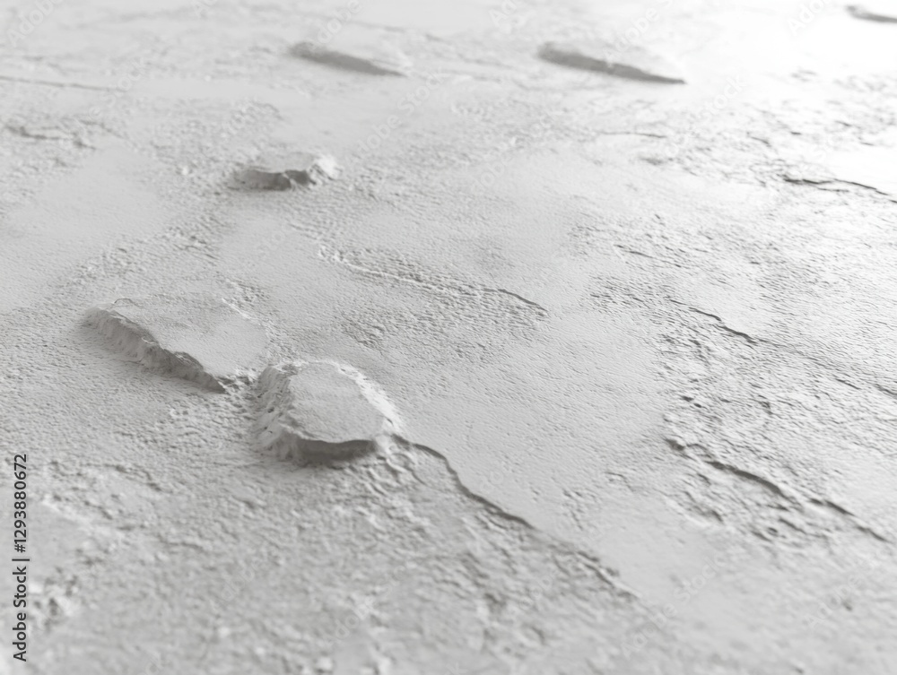Aufkleber abstract white plaster surface with rough texture and subtle relief in a monochromatic palette