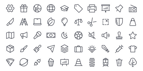 Simple Set Office and Business icon template editable. business pack symbol vector sign isolated on white background illustration for graphic and web design