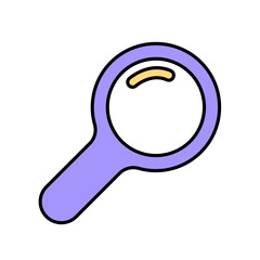 Icon a search, isolated against a clean background.