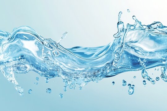 Ocean Waves Banner: Serene Blue Water Texture Background, Perfect for Website Headers, Social Media Posts, and Marketing Materials. Ideal for eco-friendly, travel, and nature-themed designs. Create a 