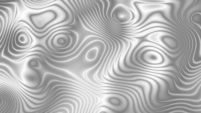 Liquid Platinum. Animated spiral background. Labyrinth rotating in  circle. Boiling silver. Transformer. Streams of energy. Hypnotic screensaver. Intro for business, presentations,  social media. 4k