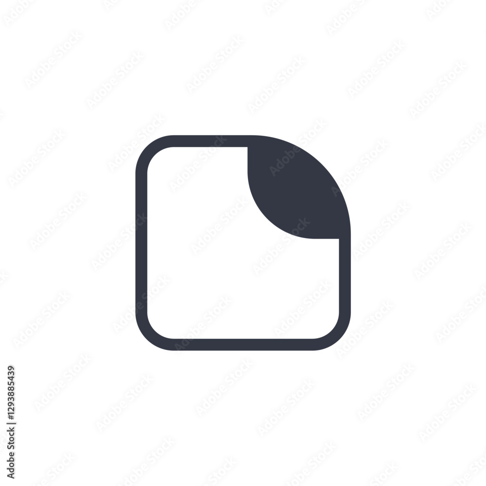 Poster sticker icon symbol vector sign isolated on white background illustration for graphic and web design
