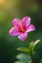 Close-up view of a single Duranta erecta flower, showcasing its intricate details , macro, blue