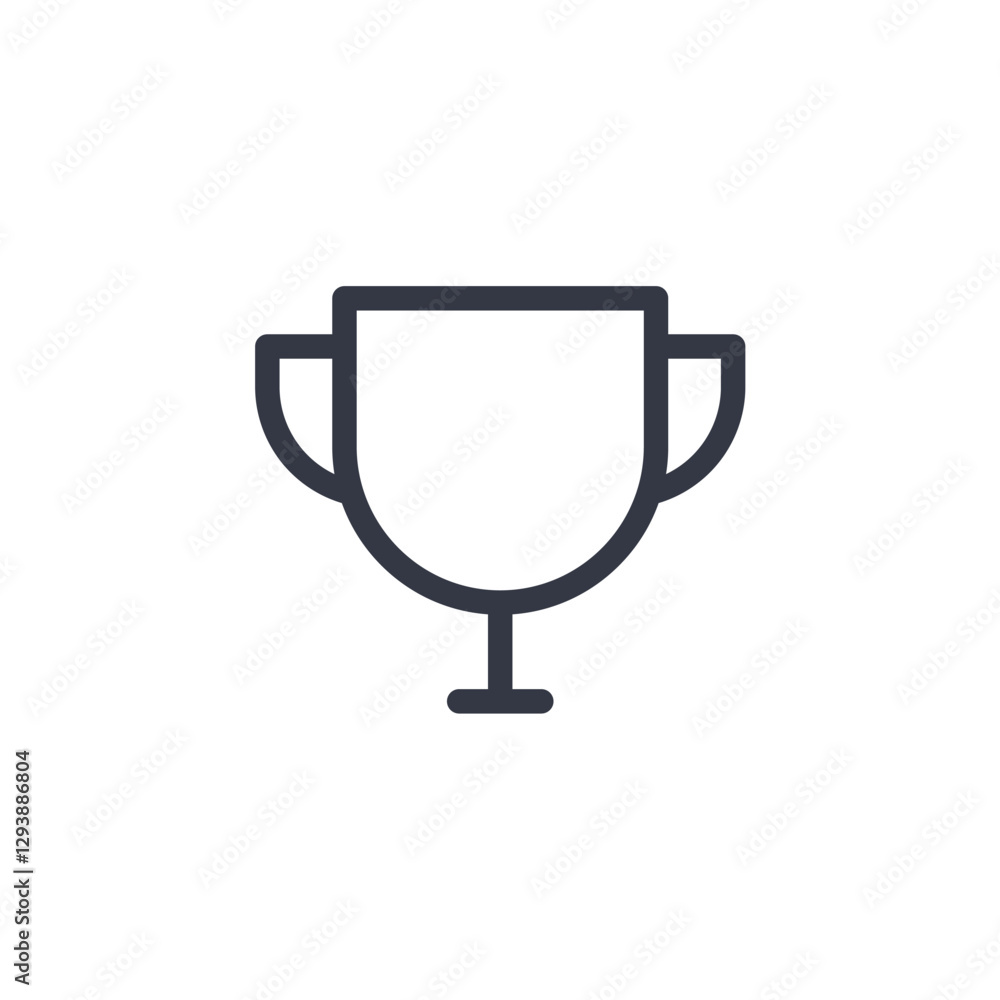 Aufkleber trophy icon symbol vector sign isolated on white background illustration for graphic and web design