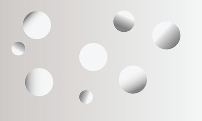 Gray gradient circle background with abstract placement style