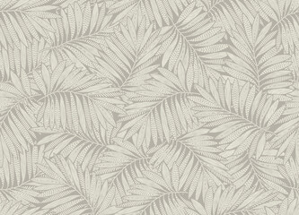Abstract floral palm leaves seamless pattern. floral leaf geometric pattern background. 