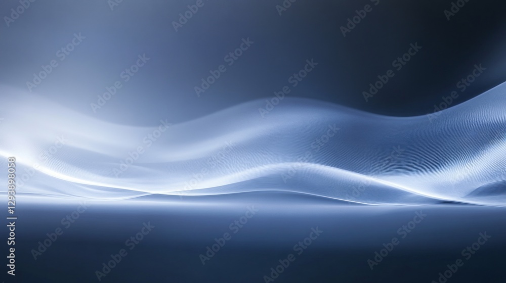 Poster soft, flowing tendrils of light create a mesmerizing display, evoking a sense of calm and serenity. 