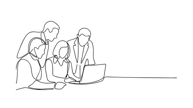 recommend clip art: Teamwork Collaboration Meeting Business Laptop Technology Strategy Planning Presentation