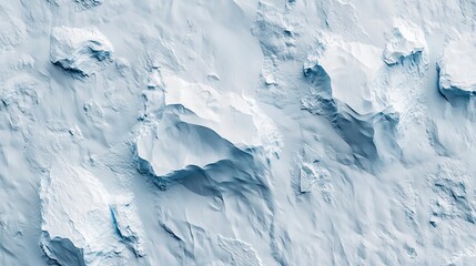 Drone shot of iced surface