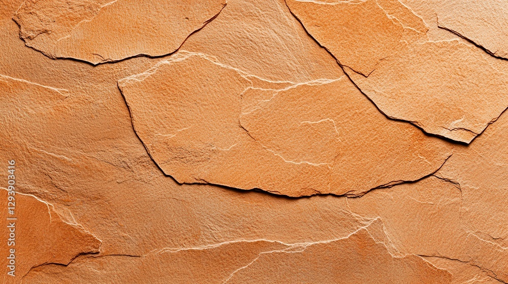 Aufkleber orange and brown textured rock surface with natural patterns and design features