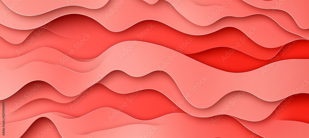 Poster seamless light pink 3d low profile style gentle light wave pattern elegant minimalist background