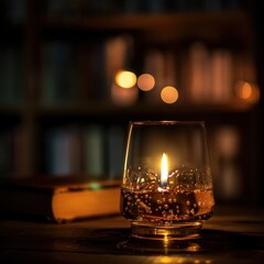 Moody Photograph of Aged Scotch Whiskey