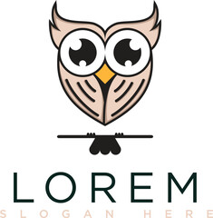 Mobile Dark brown owl logo with a modern minimalist creative design. A symbol of warmth, intelligence and professionalism. Suitable for branding, business and corporate visual identity