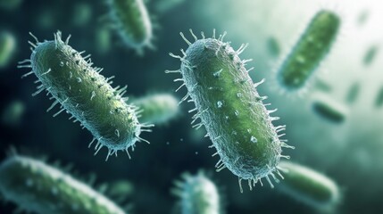 Fototapeta premium Exploring the diverse world of bacteria their role in ecosystems and human health