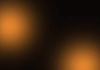 Abstract blur golden,yellow,orange,brown,black,gradient or degrade beautiful background.Luxury metallic modern gold or copper color wallpaper.Spotlight in room or studio.Graphic illustration.