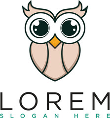 Mobile Dark brown owl logo with a modern minimalist creative design. A symbol of warmth, intelligence and professionalism. Suitable for branding, business and corporate visual identity