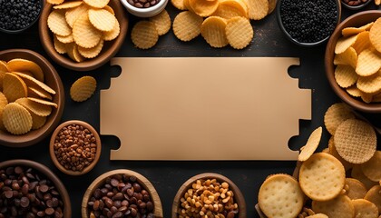 Snacks, Crackers, and Brown Paper