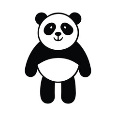 Playful Panda Design for Kids, Cute Panda Illustration, Cartoon Art. Cute Panda Illustration for Kids' Design, Cartoon Panda, Adorable Vector Art
