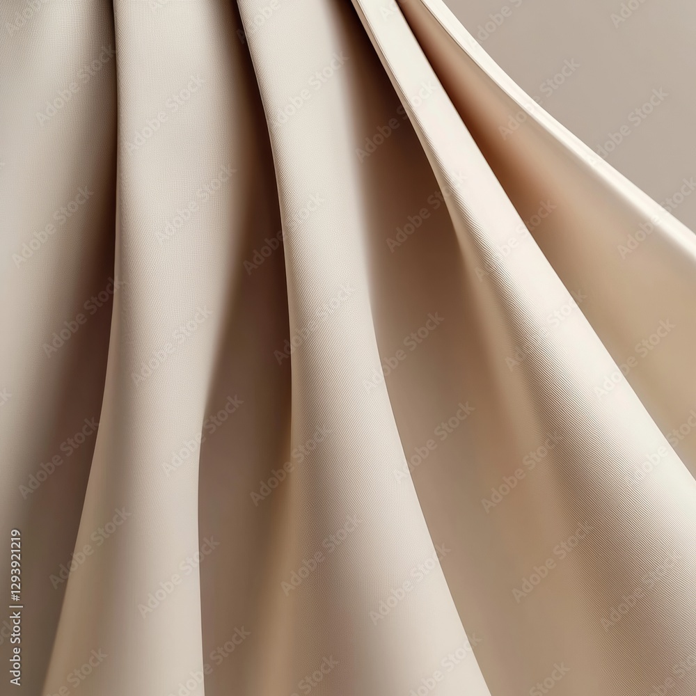 Poster soft gradient skirt design in 3d close up view