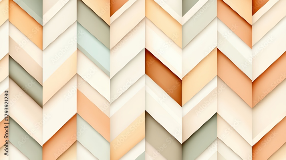 Aufkleber abstract geometric seamless pattern with neutral colors and textured effect