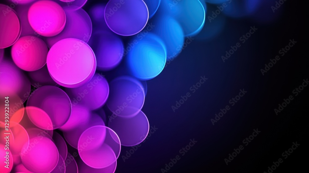 Poster a colorful background with many small circles. the circles are in different colors and sizes. the ba