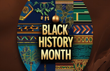 Obraz premium Inspirational Black History Month Design