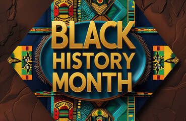 Obraz premium Inspirational Black History Month Design