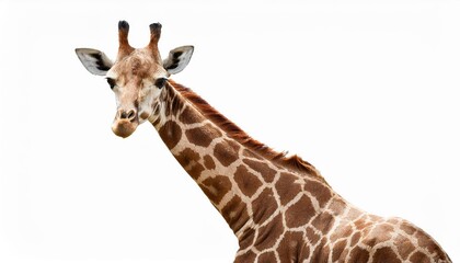 Majestic Giraffe Strikes a Pose, Captivating Audience with Regal Grace and Vibrant Surroundings at Sunrise