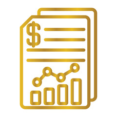 Report   Color gradient illustration vector icon which can easily modify or edit 
