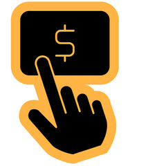 Fototapeta premium Subscription glyph/solid icon