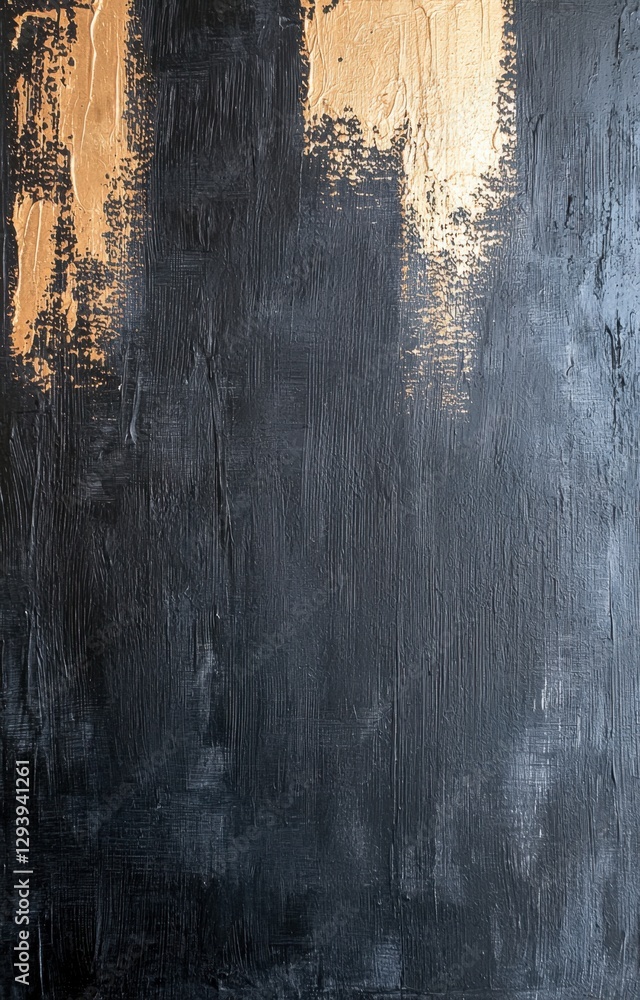 Poster textured dark backdrop with gold paint accents, creating a luxurious and abstract background
