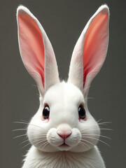 Obraz premium The Rabbit Ears Are Isolated From Each Other Allowing Them To Move Independently In Opposite Directions.