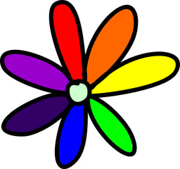 colorful flower vector illustration