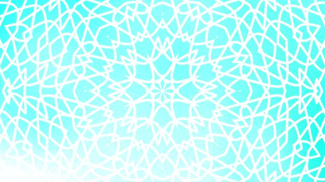 Mesmerizing cyan mandala abstract background with intricate symmetrical patterns, sacred geometry, spiritual art, decorative ornament, radial symmetry, geometric design, detailed luminous fractal
