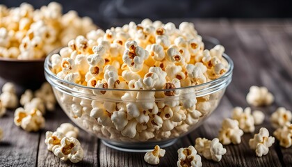 Bowl of Freshly Popped Popcorn