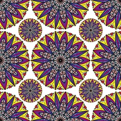 Beautiful and luxurious continuous colorful background, suitable for clothing patterns and interior wallpaper decorations.