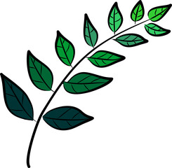 green leaves vector