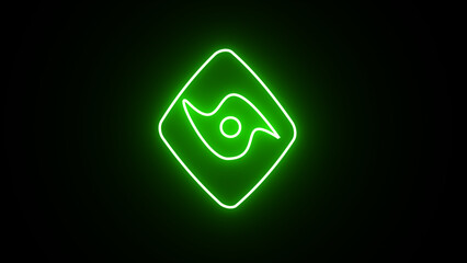 Glowing neon  warning attention icon alarm road sing danger problems hazard sing mistake risk icon.; 