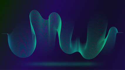 Fluid Abstract Wave Design for Digital Art
