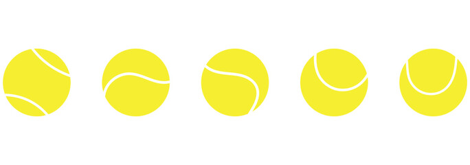 Tennis ball. Icon .Tennis ball icon vector logo design flat style. Tennis Ball icon vector design template on white background.