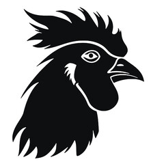 vector illustration of an rooster