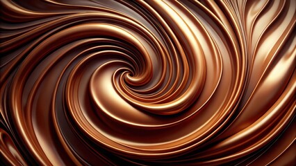 Rich brown abstract chocolate background with creamy swirls and smooth textures, swirls, rich,  swirls