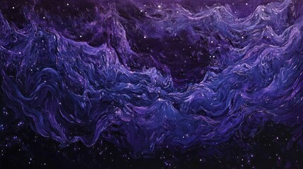 Obraz premium Abstract purple space nebula