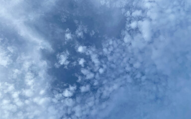 Background with clouds on blue sky. Vector background eps10