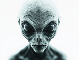 Naklejka premium Alien Eyes: A Tale of Otherworldly Mystique