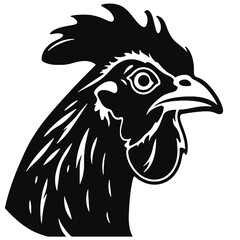 Obraz premium head of a rooster